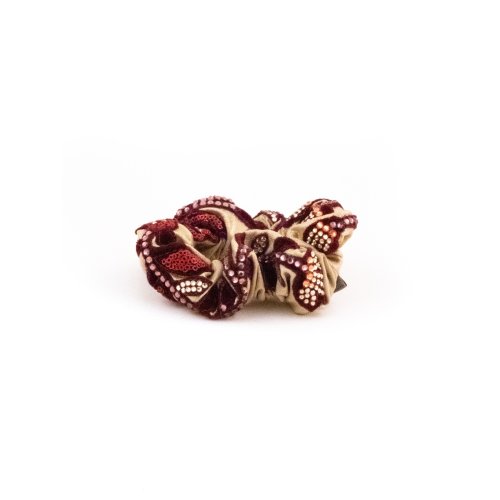 Imperial Velvet Scrunchie - [Product category] handmade in France.