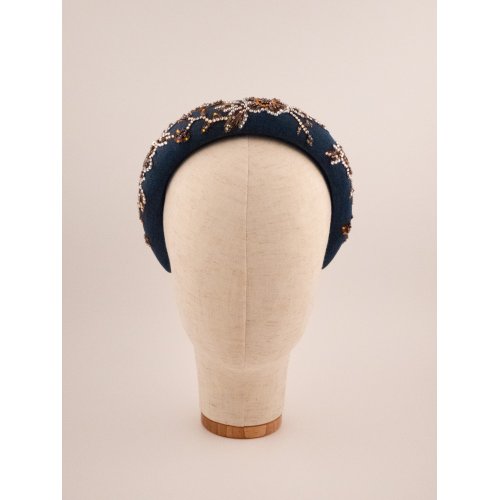 Amber Flowers Headband - [Product category] handmade in France.