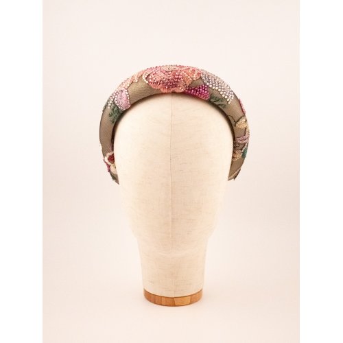 Pink Pearl Bouquet Headband 2