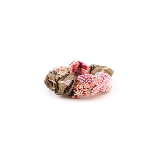 Pink Pearl Bouquet Scrunchie