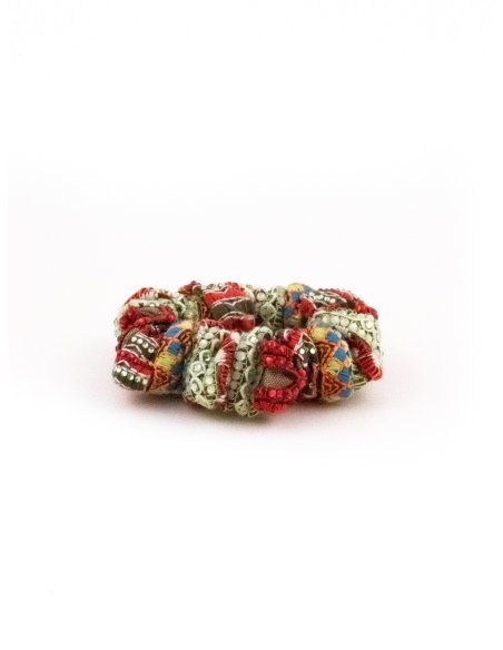 Bohemian Mosaic Scrunchie - [Product category] handmade in France.