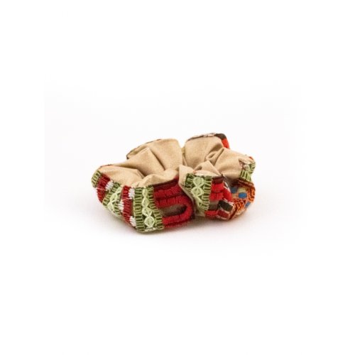 Bohemian Mosaic Scrunchie - [Product category] handmade in France.