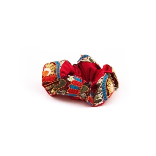 Bohemian Mosaic Scrunchie - [Product category] handmade in France.