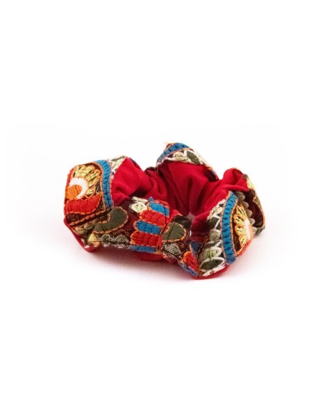 Bohemian Mosaic Scrunchie - [Product category] handmade in France.