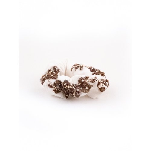 Ivory Garland Scrunchie