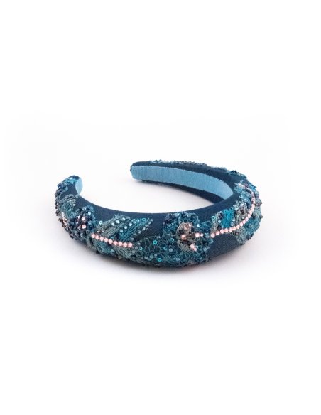 Pearl Ocean Headband - [Product category] handmade in France.