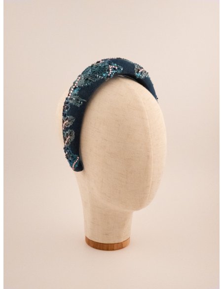 Pearl Ocean Headband - [Product category] handmade in France.