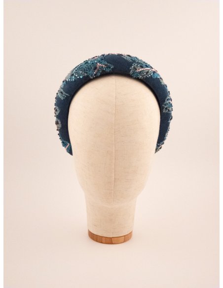 Pearl Ocean Headband - [Product category] handmade in France.