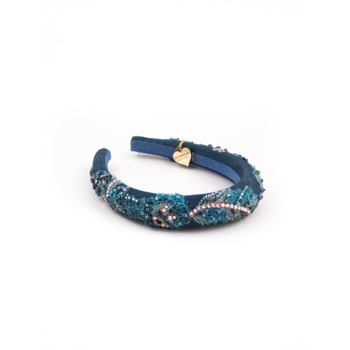 Midnight Blue Waves Headband