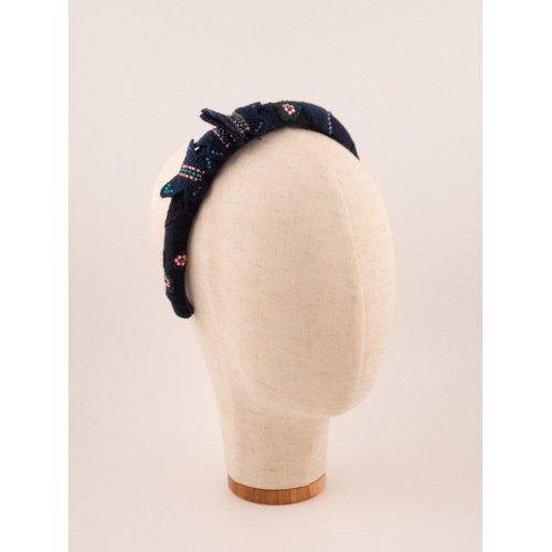 Green Floral Twist Headband 2