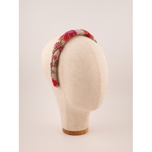 Fire Petals Headband - [Product category] handmade in France.