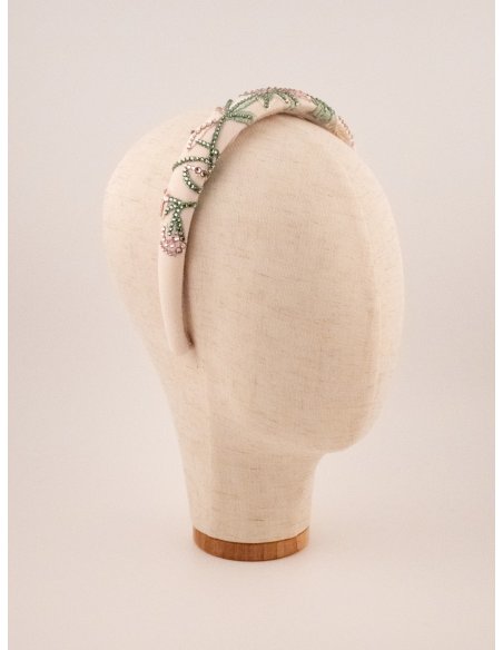 Pastel Ivy Headband - [Product category] handmade in France.