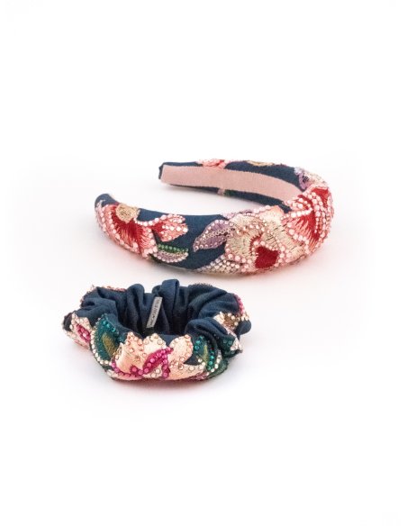 Night Blossom Headband - [Product category] handmade in France.