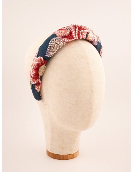 Night Blossom Headband - [Product category] handmade in France.