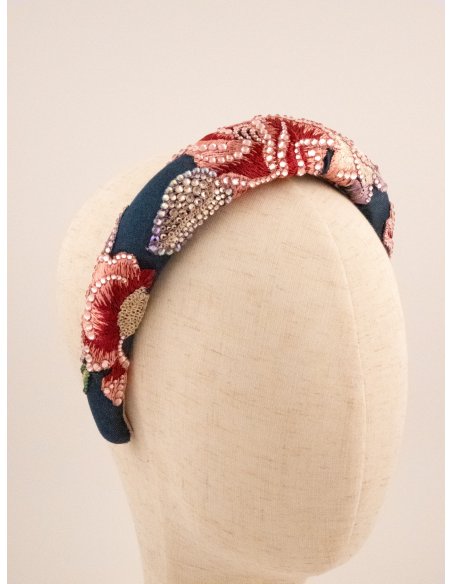 Night Blossom Headband - [Product category] handmade in France.