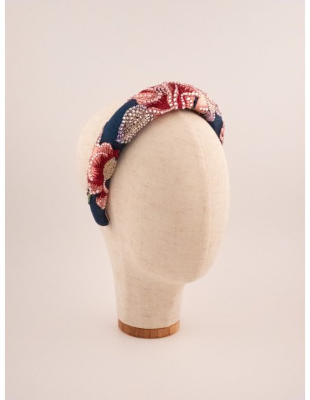 Night Blossom Headband - [Product category] handmade in France.