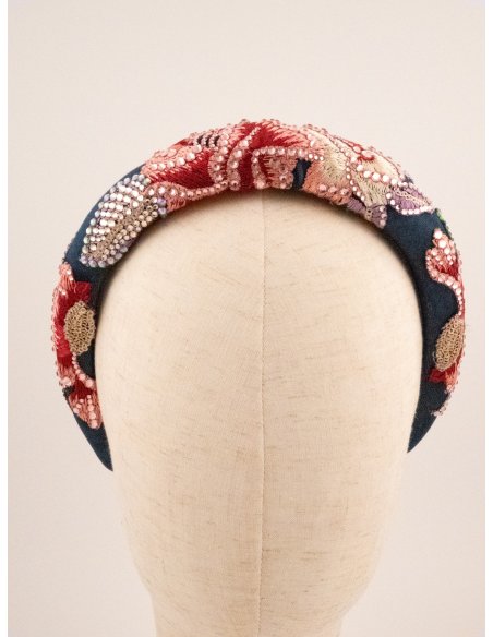 Night Blossom Headband - [Product category] handmade in France.