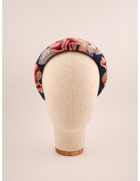 Night Blossom Headband - [Product category] handmade in France.