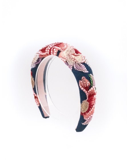 Night Blossom Headband - [Product category] handmade in France.
