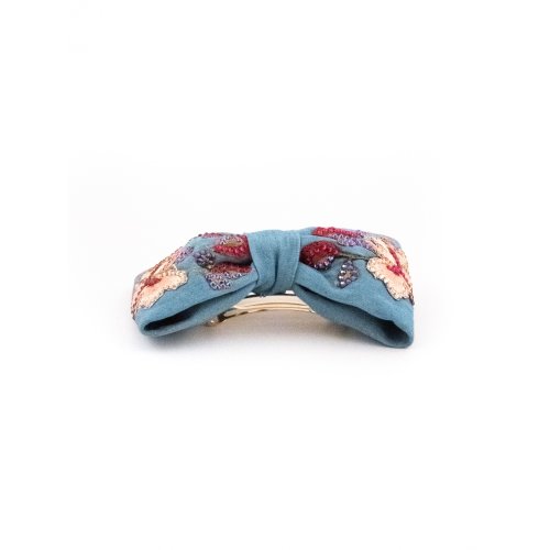 Sky Blue Butterfly Barrette 2