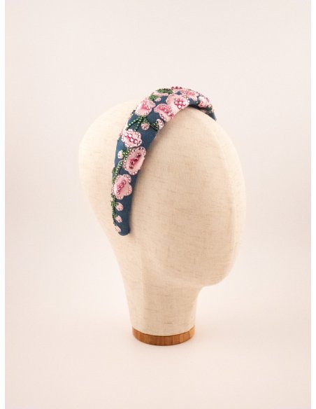 Flowerbed Headband - [Product category] handmade in France.