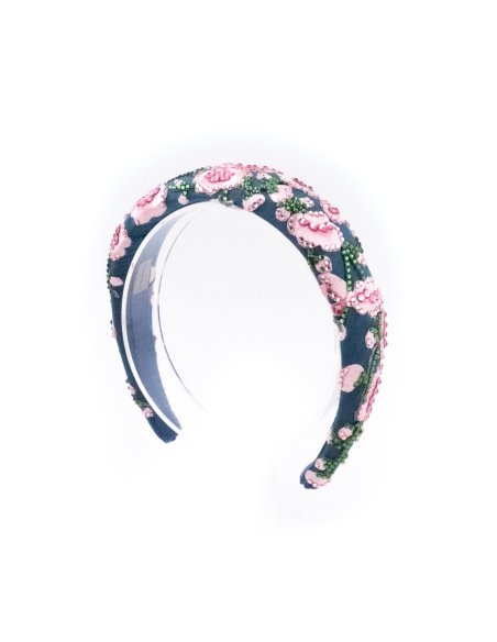 Flowerbed Headband - [Product category] handmade in France.