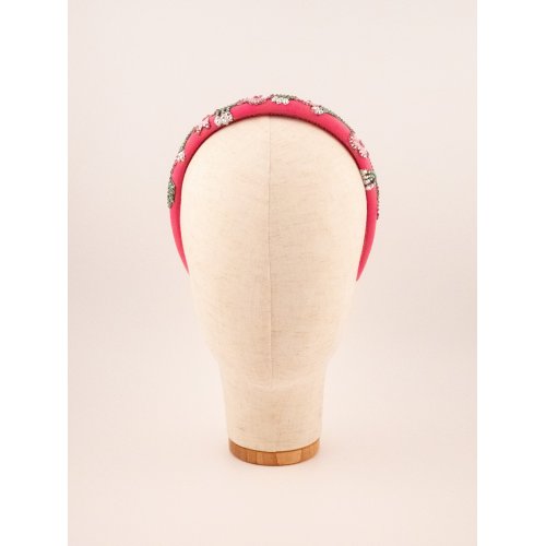 Fuchsia Garden Headband - [Product category] handmade in France.
