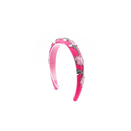 Fuchsia Garden Headband - [Product category] handmade in France.