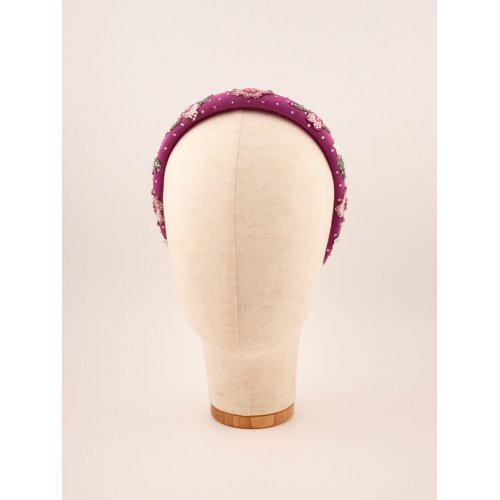Enchanted Violet Headband - [Product category] handmade in France.