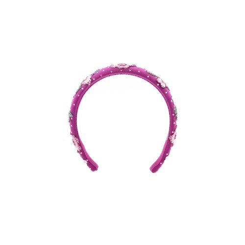 Enchanted Violet Headband - [Product category] handmade in France.