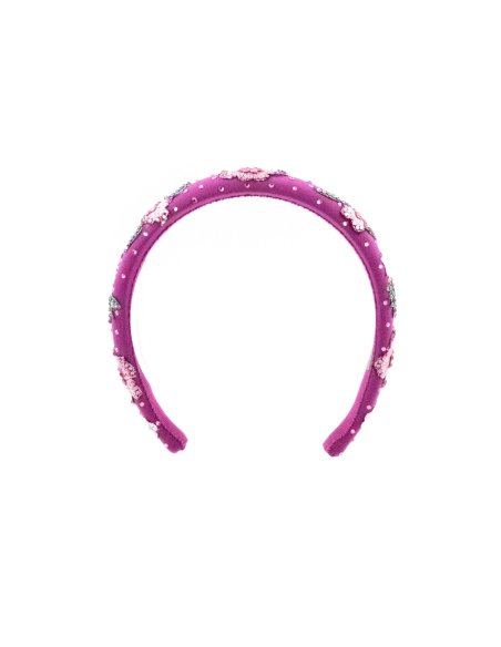 Enchanted Violet Headband - [Product category] handmade in France.