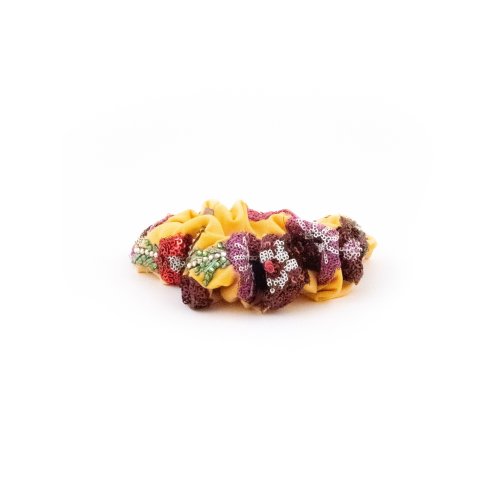 Saffron Braided Scrunchie