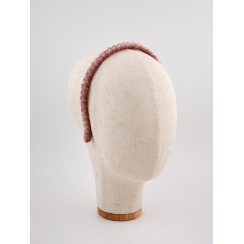 Pink Velvet Twist Headband