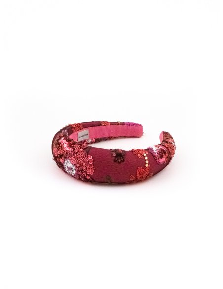 Berry Glow Headband - [Product category] handmade in France.