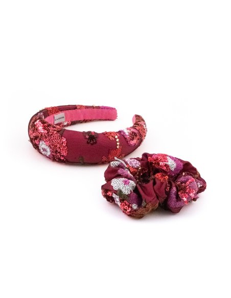 Berry Glow Headband - [Product category] handmade in France.