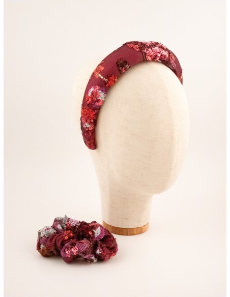 Berry Glow Headband - [Product category] handmade in France.