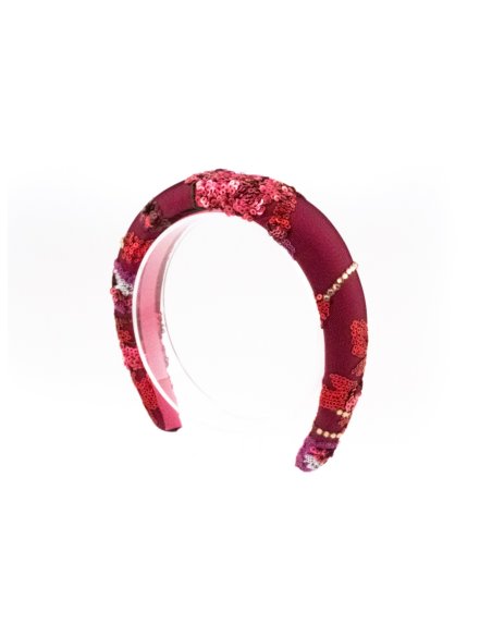 Berry Glow Headband - [Product category] handmade in France.
