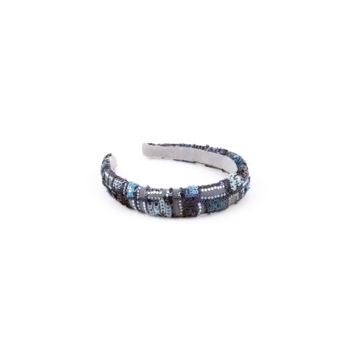 Blue Grey Pearl Headband