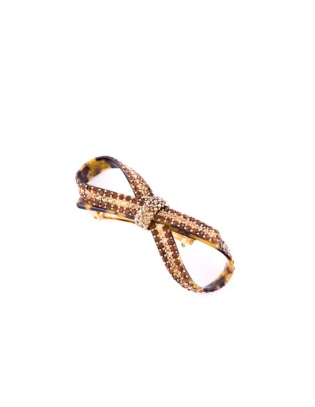 Barrette Hair Clip Openwork Ribbon Full - [Product category] handmade in France.