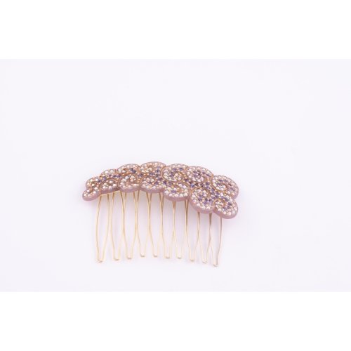 Rock'n Roll Metal Comb Intertwined Hearts Full