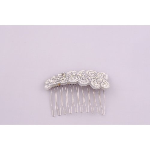 Rock'n Roll Metal Comb Intertwined Hearts Full 2