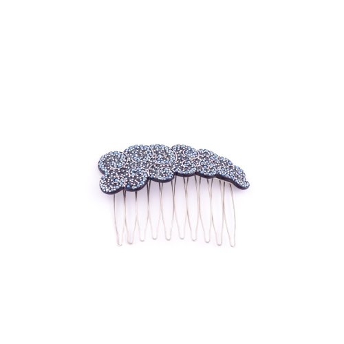 Rock'n Roll Metal Comb Intertwined Hearts Full 2