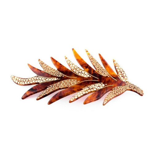 95047bis_1 MC Davidian Feather Brillant Hair Clip GM