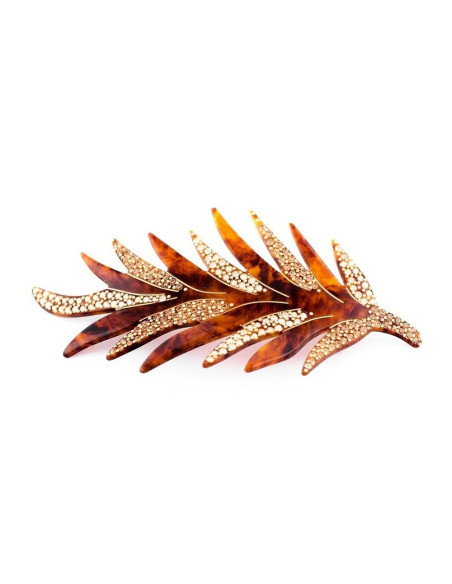 95047bis_1 - MC Davidian - Feather Brillant Hair Clip GM 95047bis_1 - MC Davidian - Feather Brillant Hair Clip GM