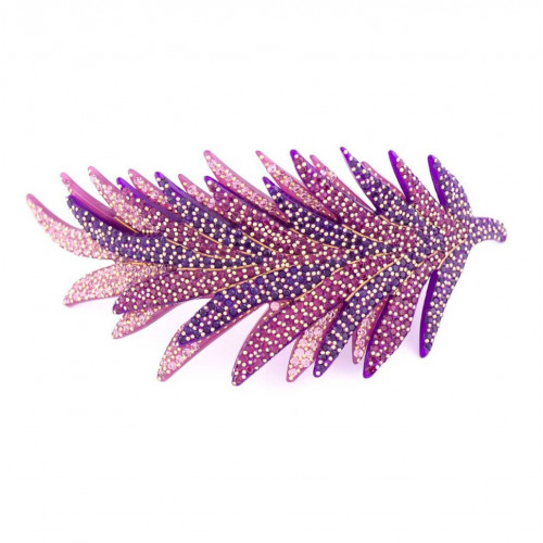 Double Feather Sparkling Hair Clip
