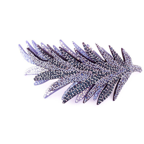 95048_1 MC Davidian Double Feather Sparkling Hair Clip TGM