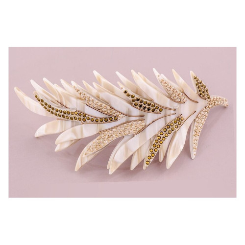 95048bis-95048Ibis_1 - MC Davidian - Double Feather Brillant Hair Clip TGM 2
