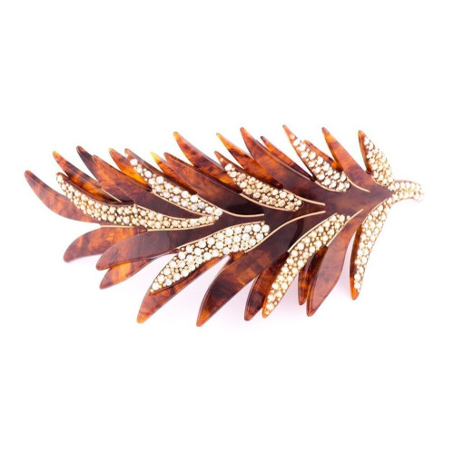 95048bis-95048Ibis_1 - MC Davidian - Double Feather Brillant Hair Clip TGM