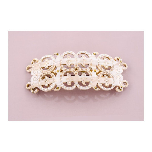 95135bis_1 MC Davidian Double Embroidery Shiny Barrette TGM