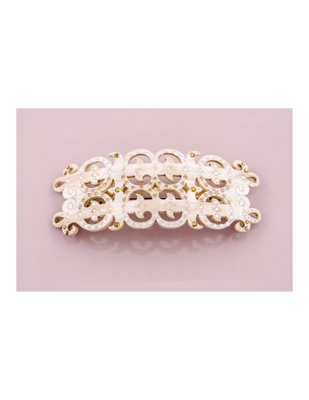 95135bis_1 - MC Davidian - Double Embroidery Shiny Barrette TGM 95135bis_1 - MC Davidian - Double Embroidery Shiny Barrette TGM